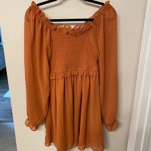 Boutique purchased ruffle long sleeve dress